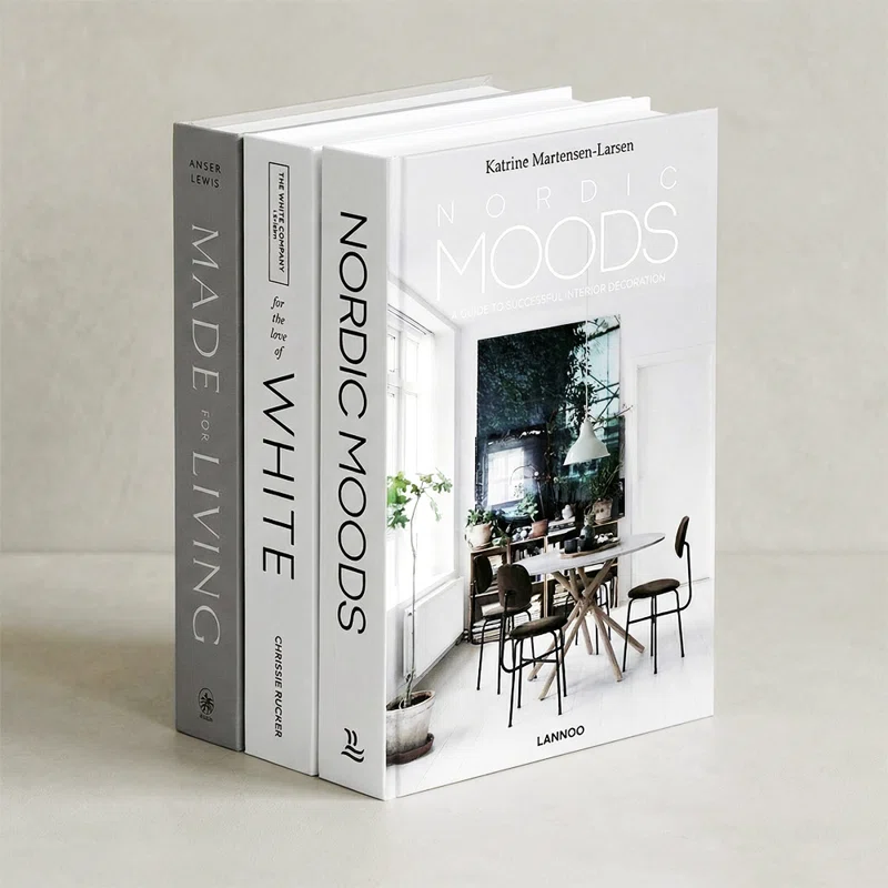 Neutral Home Faux Book Set (set Of 3) – Aesthetic Decorative Books For Coffee Table & Shelf Styling (Set of 3)